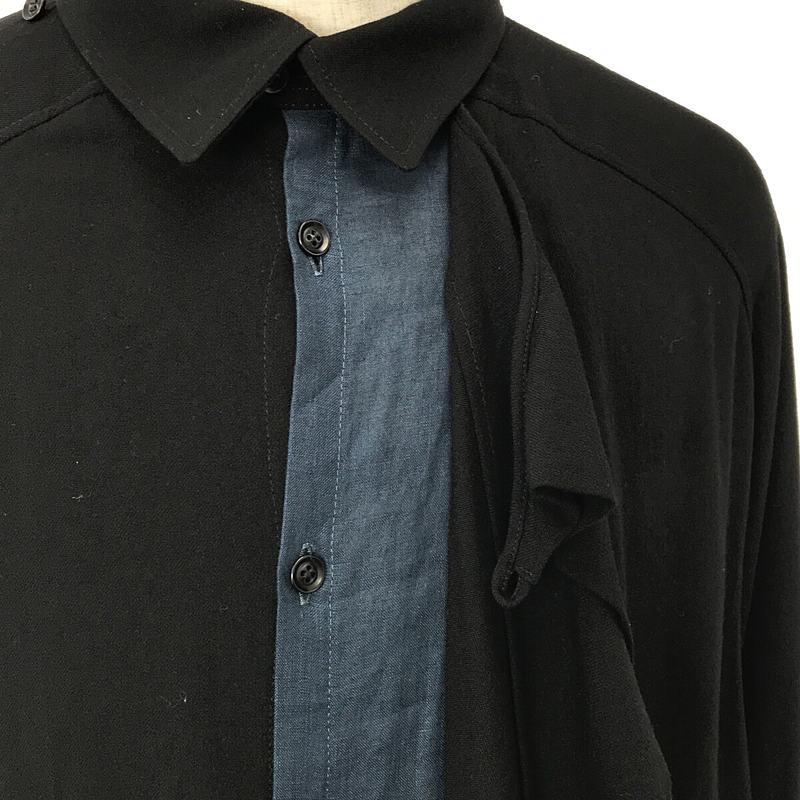 YOHJI YAMAMOTO POUR HOMME / ヨウジヤマモトプールオム | 2017SS | レーヨン リネン レイヤード シャツ コート | 3｜kldclothing｜06