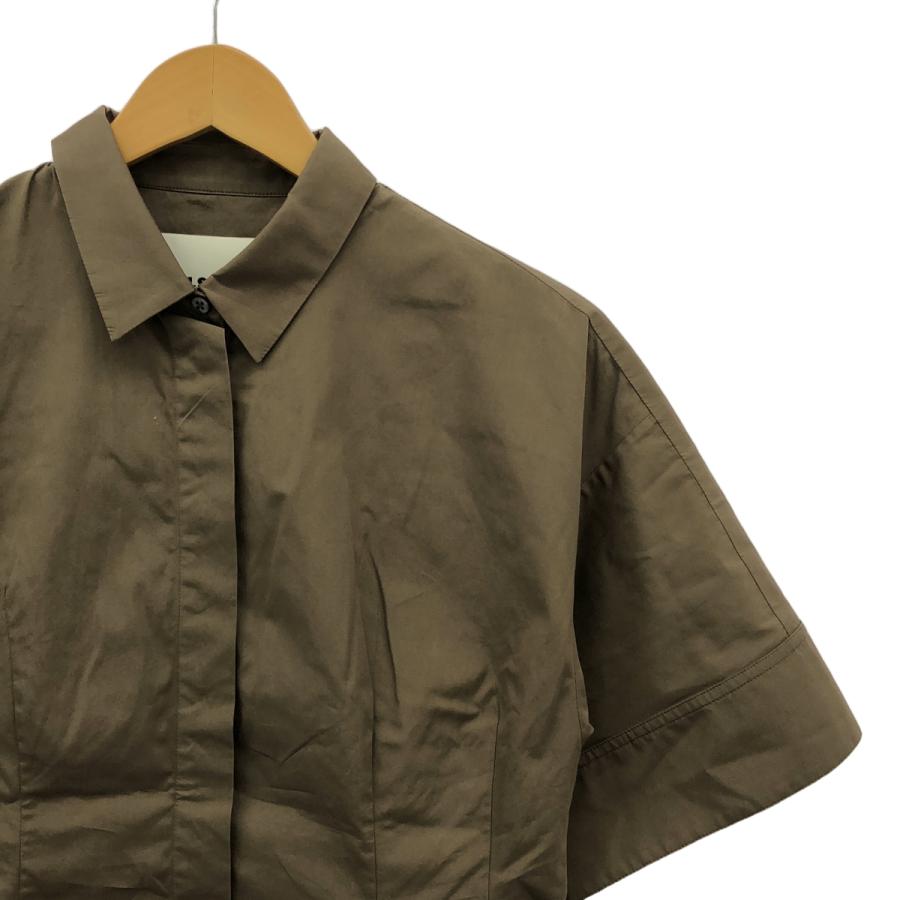 【美品】  JIL SANDER / ジルサンダー | ワイドスリーブ シャツ ブラウス | 36 | カーキ系 | レディース JIL SANDER 【美品】 / ジルサンダー | ワイドスリーブ シャツ