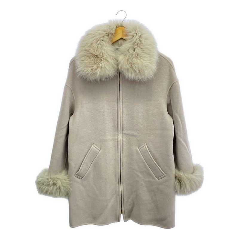 GRACE CONTINENTAL ピンクベージュファーコート