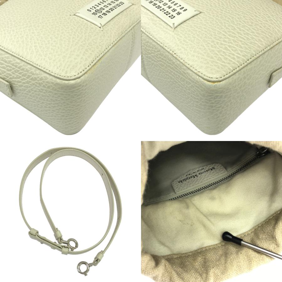 Maison Margiela / メゾンマルジェラ | 2022 | 5AC CAMERA CASE / SB1WG0010 ファイブエーシー 2way ショルダー付き レザー 巾着 カメラバッグ | UNI | ホワイト/ベージュ | レディース Maison Margiela（メゾンマルジェラ） | 2022 | 5AC CAMERA CASE