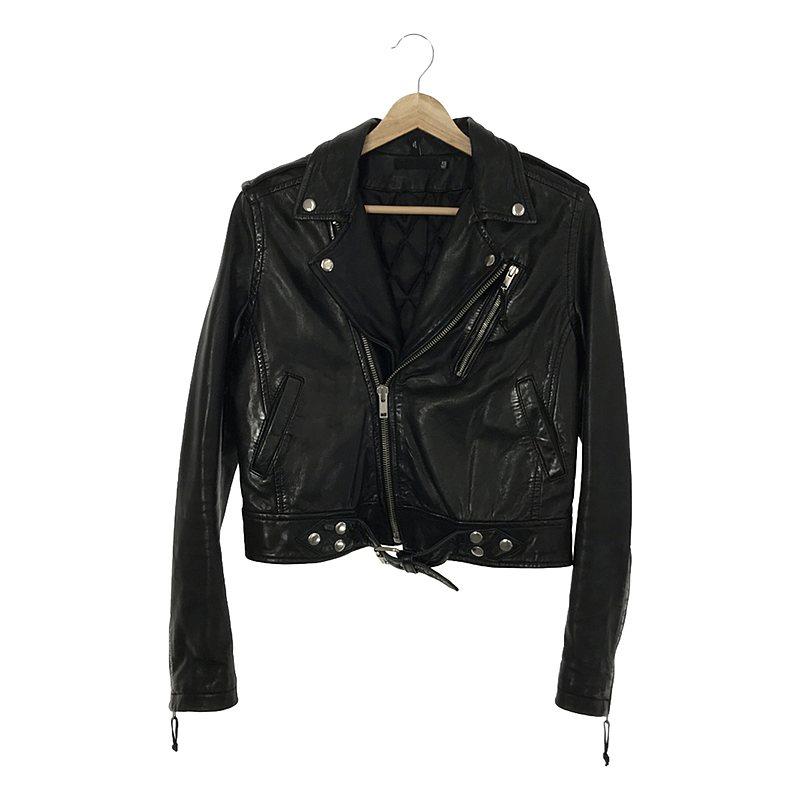 美品◆BLK DNM ブラックデニム　レザー　ライダースジャケット BLK DNM ブラックデニム レザーライダースジャケット 【公式通販】