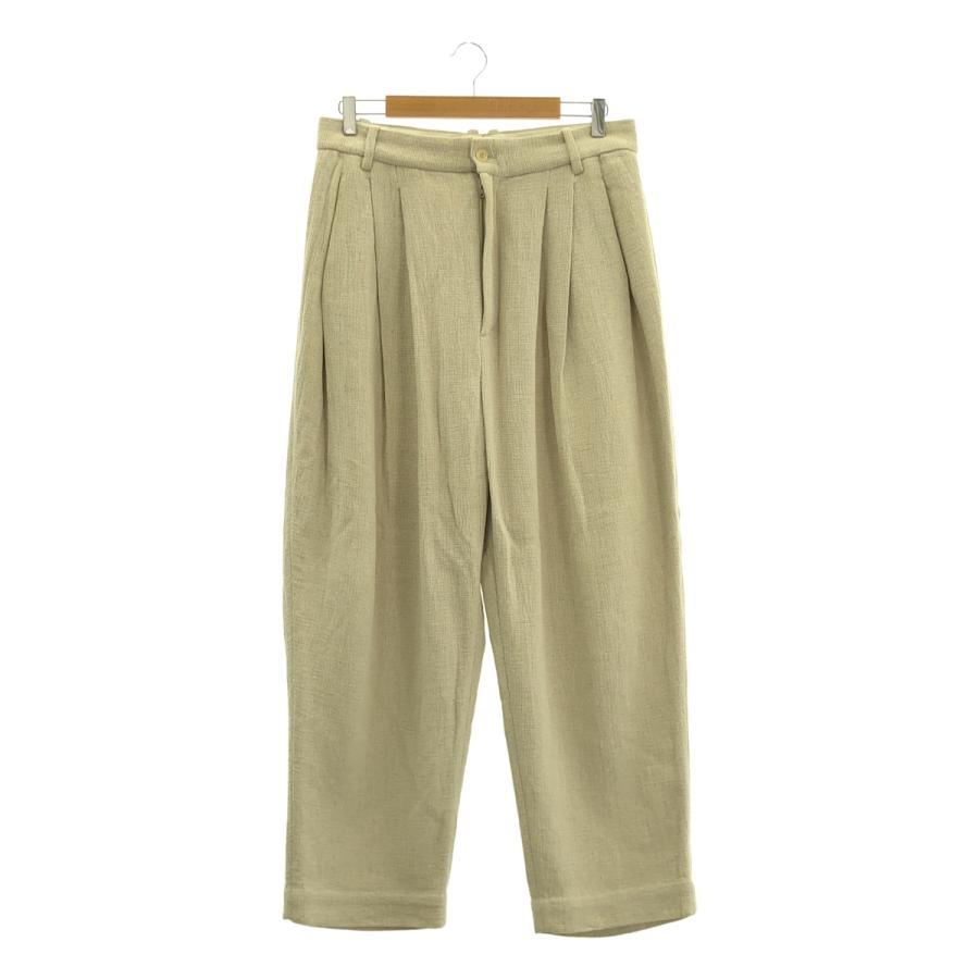 HED MAYNER / ヘドメイナー 6 PLEATS PANTS LINEN リネン 6プリーツ