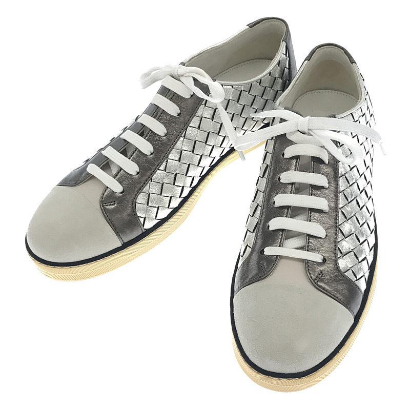 新品 Bottega Veneta ボッテガヴェネタ イントレチャート 編込み レザー レースアップ ローカット スニーカー 3 5ftq2lkawns7 Kld ヤフーショッピング店 通販 Yahoo ショッピング