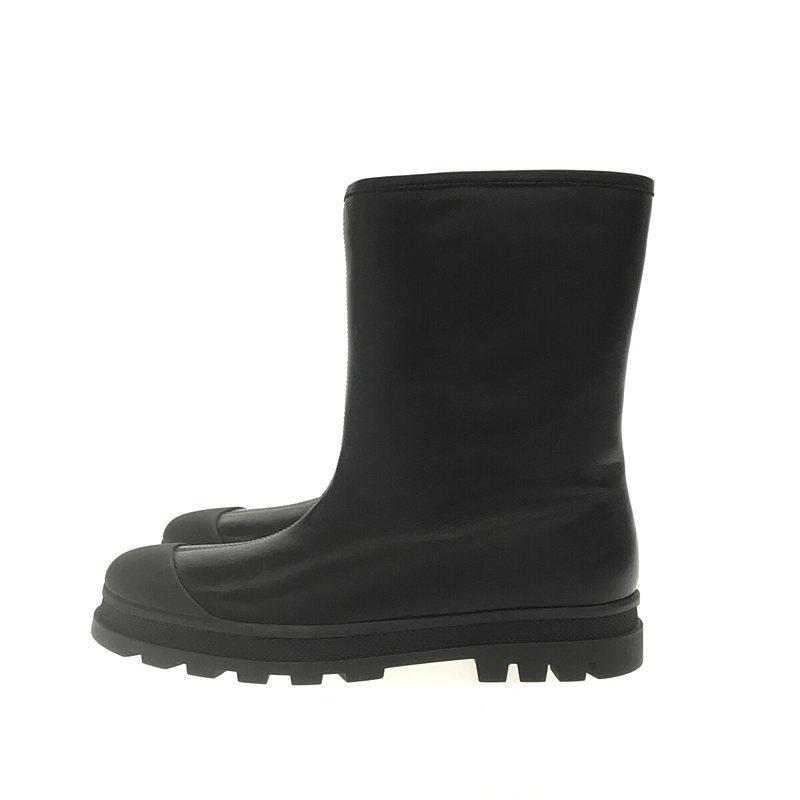 【新品】  MARNI / マルニ | 2020AW | Leather ankle boots with logo レザー ロゴパッチ ブーツ | 38 | ブラック｜kldclothing｜02