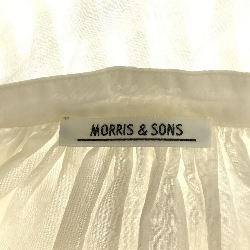 MORRIS&SONS / モリスアンドサンズ | コットン ピンタック バンドカラー ブラウス | 0 | ホワイト | レディース｜kldclothing｜05