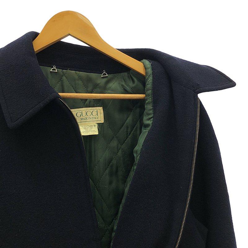 GUCCI（グッチ） | 80s ヴィンテージ ウール エルボーパッチ ジップ 