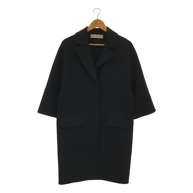 MARNI / マルニ | ウール カシミヤ アンゴラ ダブルフェイス 7分袖 