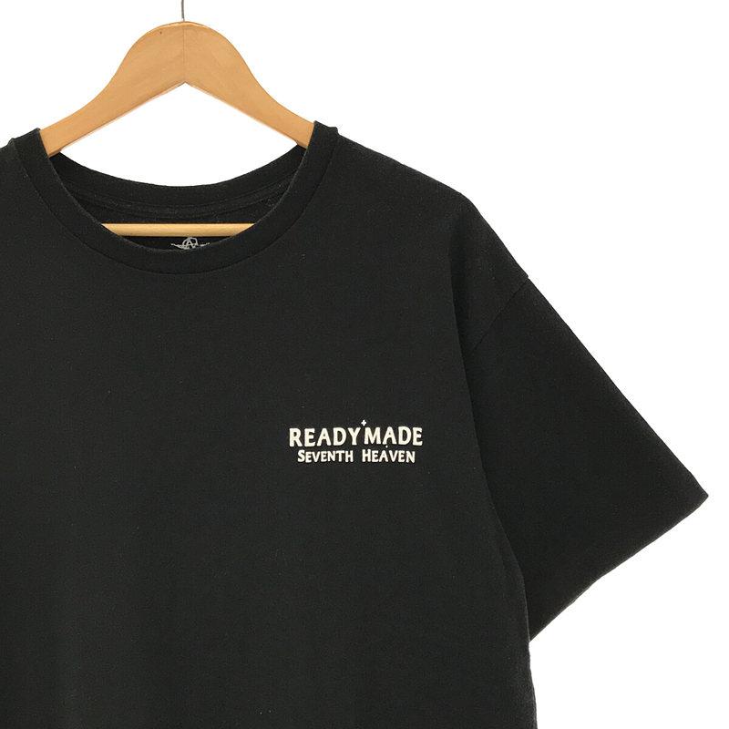 READYMADE / レディメイド | × SEVENTH HEAVEN セブンスヘブン コラボ ロゴ プリント 半袖 Tシャツ | XL | ブラック｜kldclothing｜02