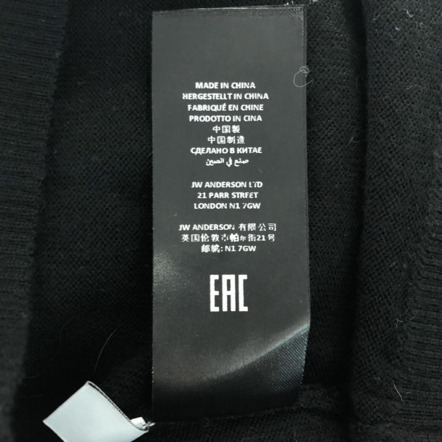 JW Anderson / ジェイダブルアンダーソン | メリノウール ロゴ ニット セーター プルオーバー | XS | black | メンズ JW Anderson / ジェイダブルアンダーソン | メリノウール ロゴ ニット