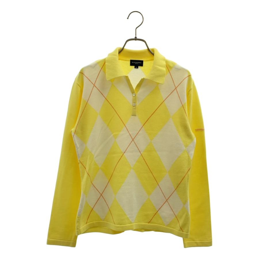 新品　バーバリーゴルフ　ロゴワッペン入りポロシャツ・カットソー「Lサイズ」 BURBERRY（バーバリー） golf / ロゴボタン ポロ カットソー : KLD