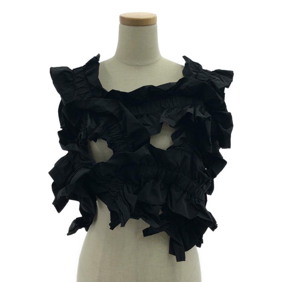 HOUGA kiki frill vest ブラック kiki frill vest – HOUGA