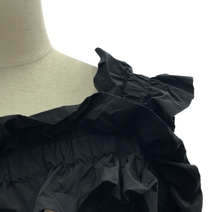 HOUGA / ホウガ | kiki frill vest キキ フリル ベスト | F | ブラック | レディース HOUGA（ホウガ）の「【HOUGA/ホウガ】kiki frill vest/キキ