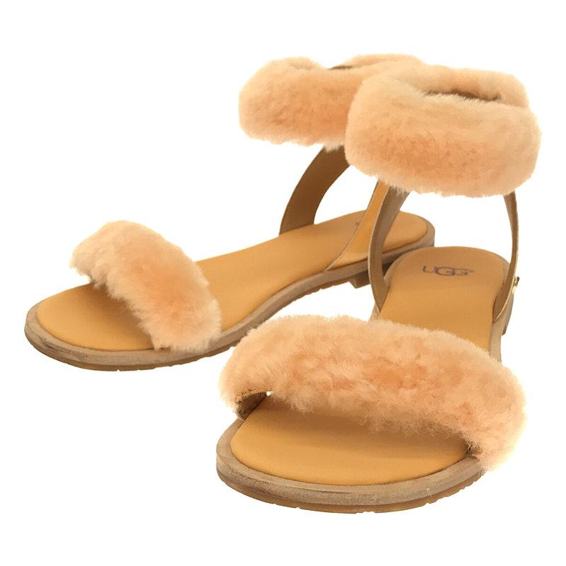 UGG サイズ24 ファーサンダル　モコモコ　オレンジ UGG（アグ） 【美品】 | Fluff Springs ボア ファー サンダル | 22.5