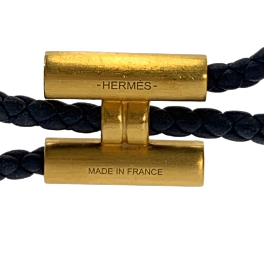 HERMES / エルメス レザー ブレスレット 《トゥルニ》 トレッセ : KLD