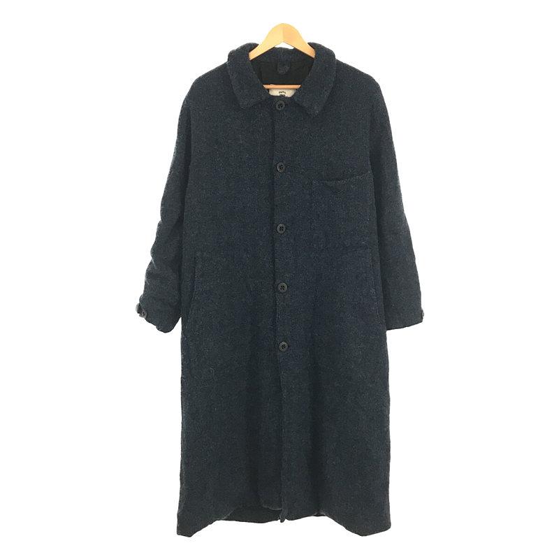 【新品】  OUTIL / ウティ | MANTEAU AUXERRE ユニセックス ウール ロングコート | 0 | ブルー | メンズ OUTIL 【新品】 OUTIL / ウティ | MANTEAU AUXERRE ユニセックス