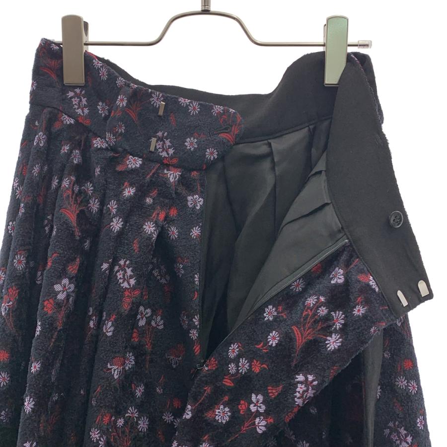 Mame Kurogouchi / マメクロゴウチ Floral Jacquard Flared Skirt
