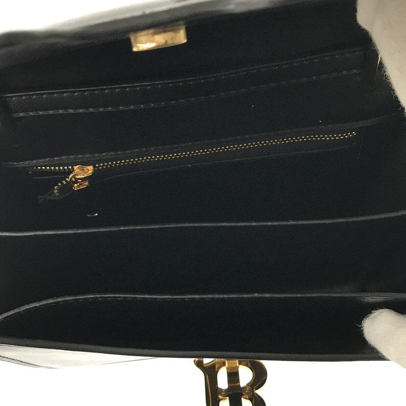 【新品】  Burberry / バーバリー | 8010334 2way BK LL SM TB BAG 牛革 レザー ショルダー付き クラッチ バッグ 箱・保存袋有 | - | ブラック | レディース｜kldclothing｜05