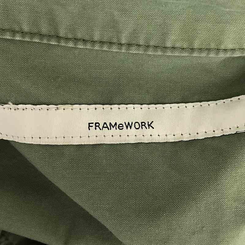 Framework / フレームワーク | 2022SS | ミリタリーシャツ | カーキ | レディース｜kldclothing｜05