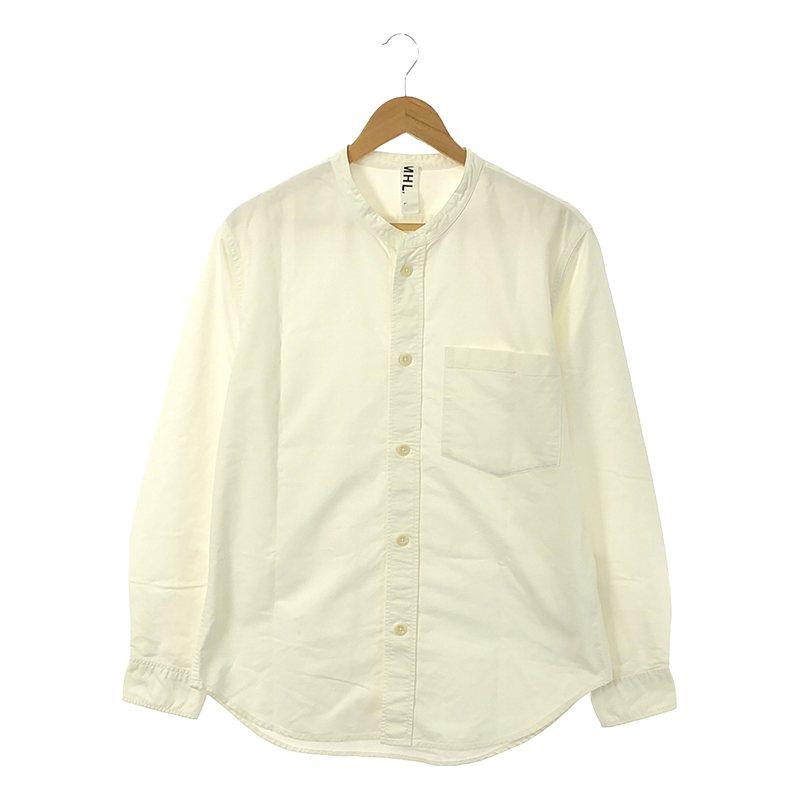 マーガレットハウエル MHL. / SOFT HOPSACK バンドカラーシャツ