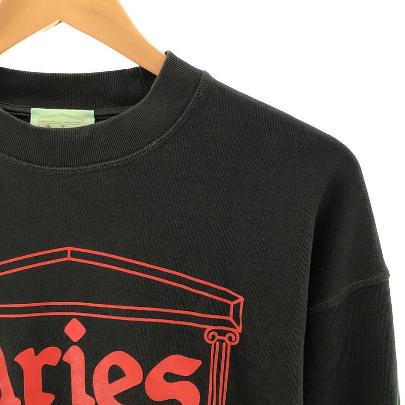 幅広type ARIES / アリーズ | コットン クルーネック 袖ロゴ