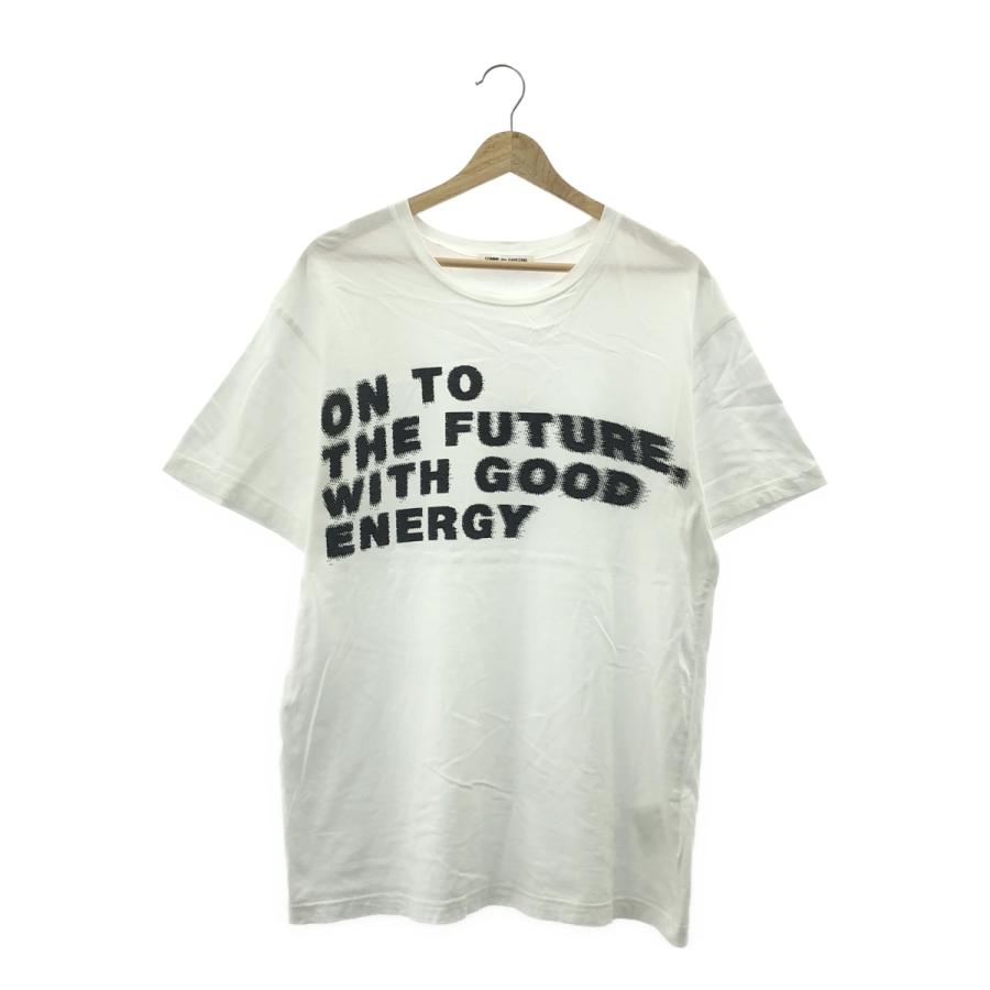 COMME des GARCONS / コムデギャルソン | 2020SS | コットン ロゴ プリント Tシャツ カットソー | S | ホワイト | レディース COMME des GARCONS（コムデギャルソン） | 2020SS | ロゴ クルーネック