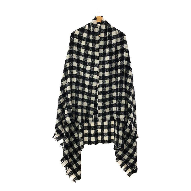 destin 【美品】 / デスティン | チェック フリンジ 大判ストール  