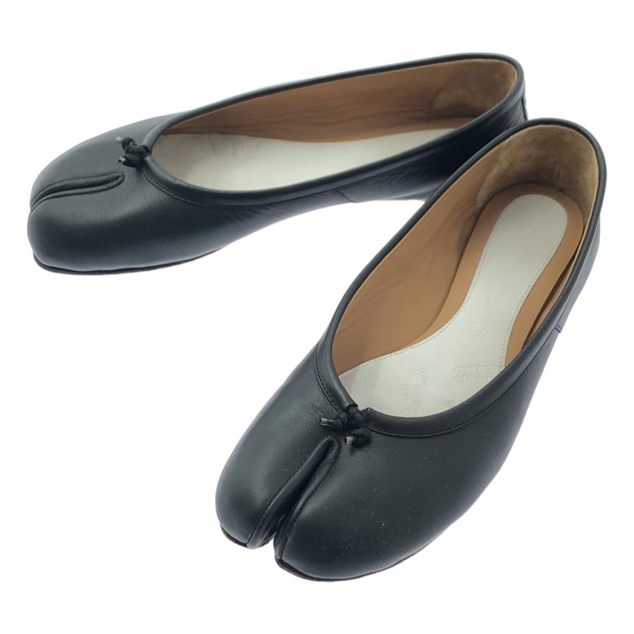 Maison Margiela TABI バレリーナ フラット 35 MAISON MARGIELA Tabi レザー スプリットトゥ バレエシューズ
