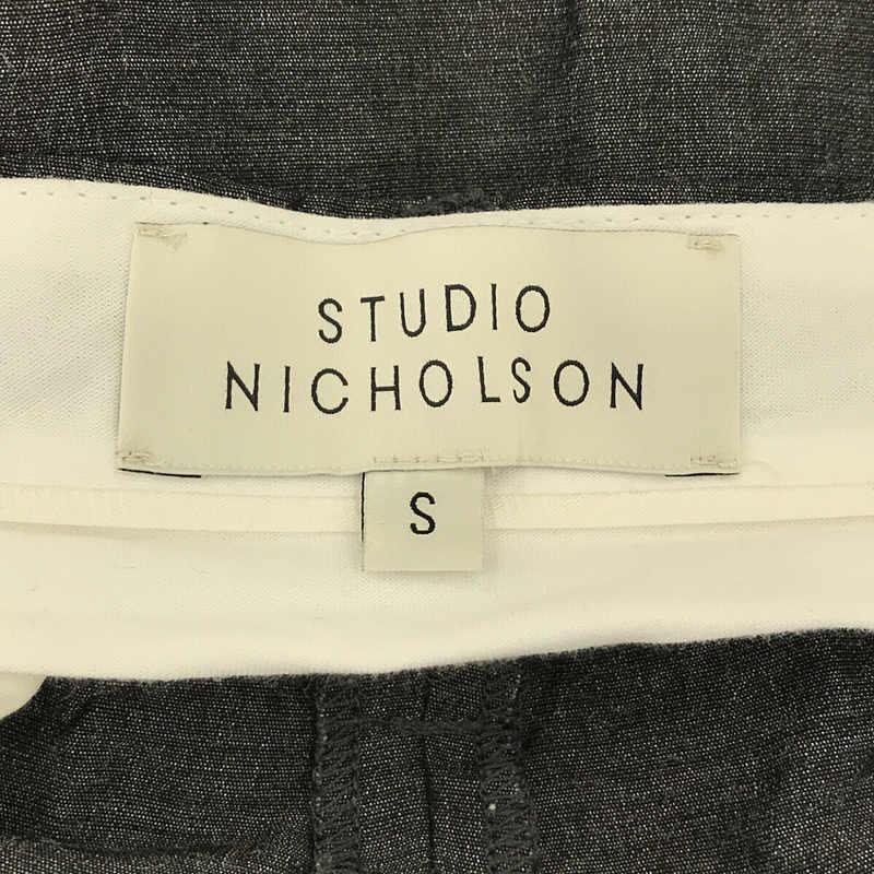 Studio Nicholson / スタジオ ニコルソン | LINEN JAQUARD PANTS-DOBLE PLEAT PANT サマースラックスパンツ | S | グレー｜kldclothing｜06