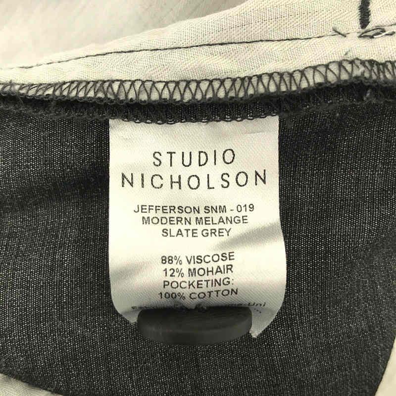 Studio Nicholson / スタジオ ニコルソン | LINEN JAQUARD PANTS-DOBLE PLEAT PANT サマースラックスパンツ | S | グレー｜kldclothing｜07