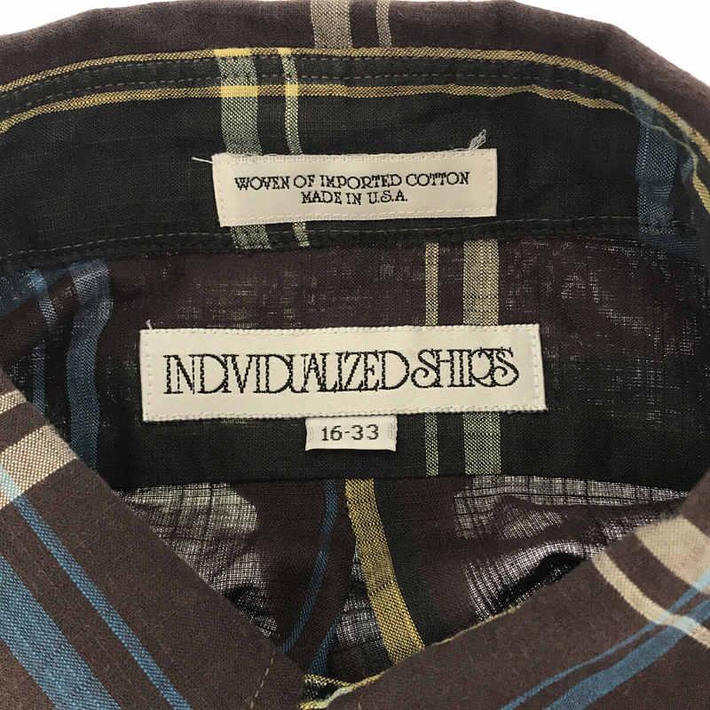 【美品】  INDIVIDUALIZED SHIRTS / インディビジュアライズドシャツ | USA製 チェック BB ボタンダウン シャツ brown | 16-33 | ブラウン | メンズ｜kldclothing｜05