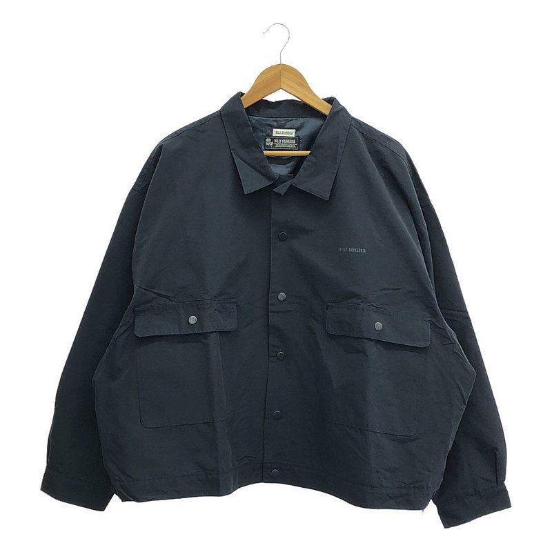 【美品】  WILLY CHAVARRIA / ウィリーチャバリア | ロゴ オーバー シャツ ジャケット | L | ダークネイビー | メンズ WILLY CHAVARRIA（ウィリーチャバリア） 【美品】 | ロゴ オーバー