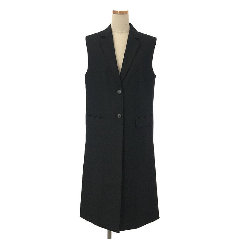 極美品✨22AW セオリー OLIN NEW SAXONY ロングジレ ブラック theory luxe 22AW New Saxony Olin ロングジレ