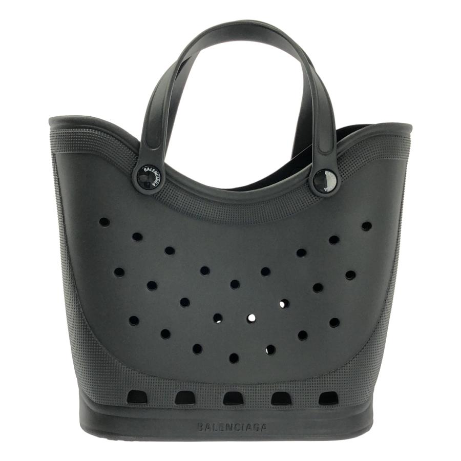 バレンシアガ BALENCIAGA BALENCIAGA × crocs ラージトート トートバッグ バッグ ラバー レディース ブラック系 702266 【中古】 BALENCIAGA（バレンシアガ） × CROCS クロックス ラージ トートバッグ