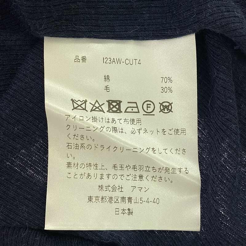INSCRIRE / アンスクリア | ONLY ARK 別注 Open L/S Tee ニット | M | ダークネイビー | レディース INSCRIRE（アンスクリア） | ONLY ARK 別注 Open L/S Tee ニット | M