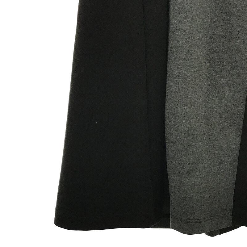 【新品】  NAKAGAMI / ナカガミ | 2022AW | セットアップワンピース  ショート丈 クルーネック 切替 ロング フレア スカート | F | black | レディースの画像