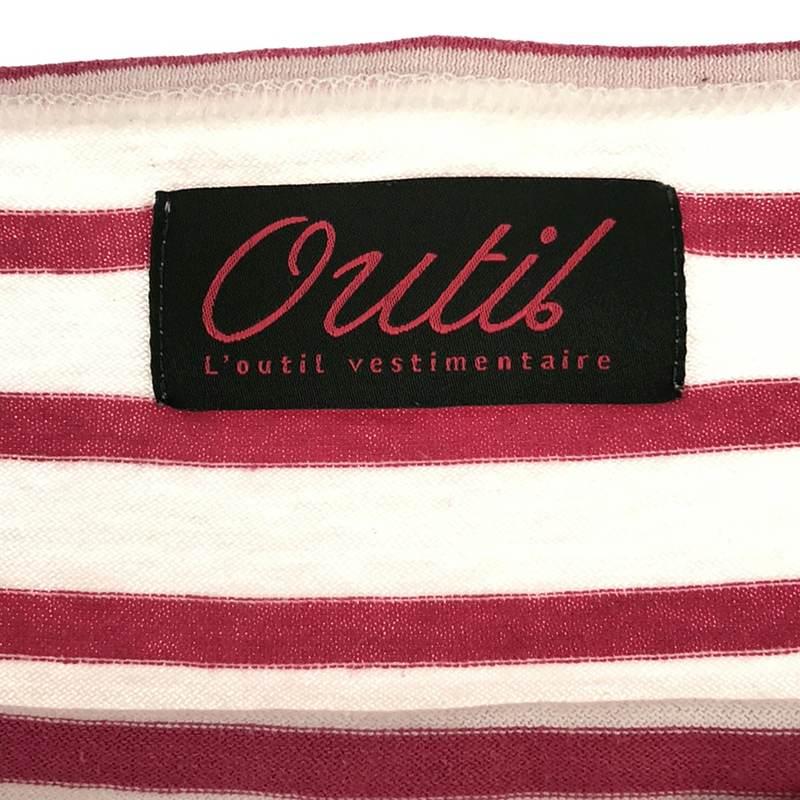 OUTIL / ウティ | ボーダー バスクシャツ | 1 | ピンク/ホワイト | レディース｜kldclothing｜05