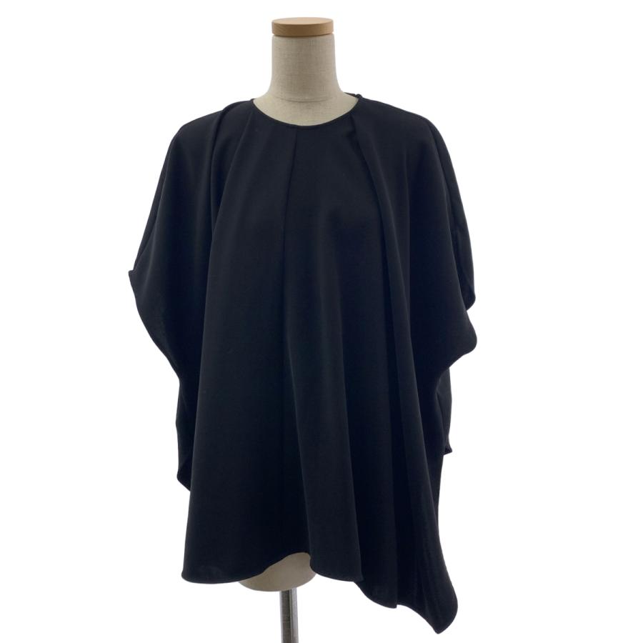 【美品】  ENFOLD / エンフォルド | CIRCLE PULLOVER / バックジップ ボリューム ブラウス | 38 | black | レディース ENFOLD（エンフォルド） CIRCLE PULLOVER / バックジップ ボリューム