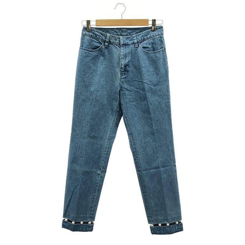 Chesty / チェスティ | パール デニム パンツ 1 インディゴブルー  