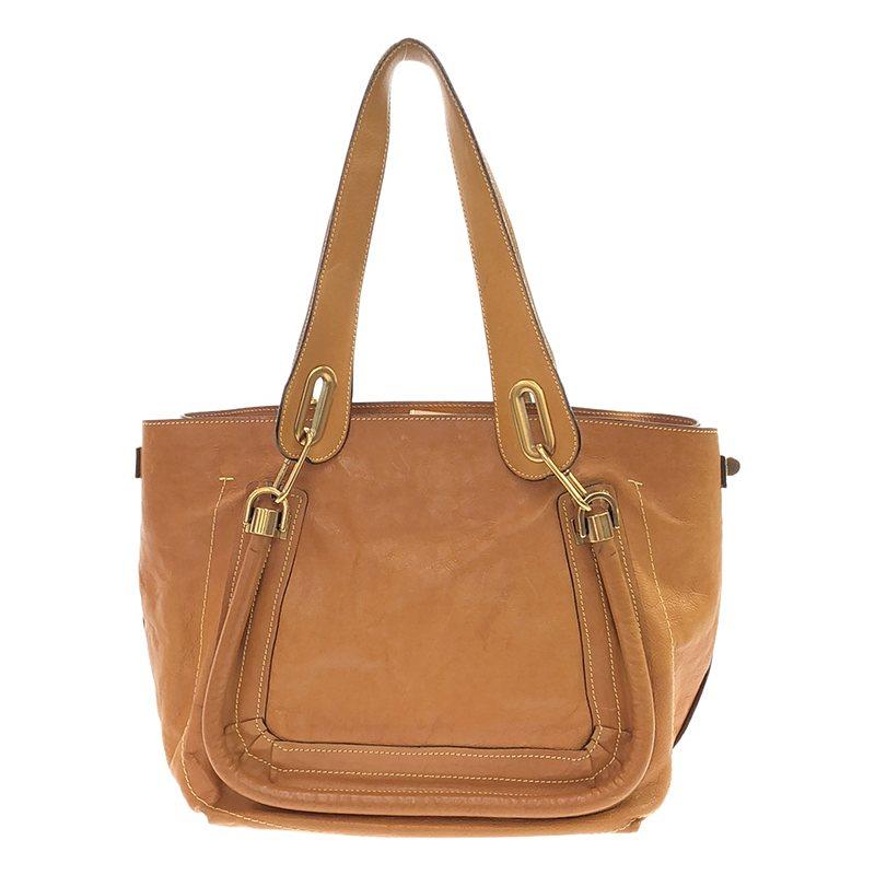 Chloe / クロエ | パラティ レザー ハンドバッグ キャメル レディース 