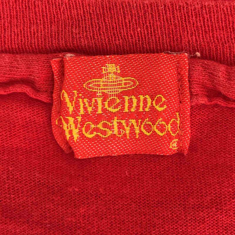Vivienne Westwood / ヴィヴィアンウエストウッド | 旧赤タグ ヴィンテージ オーブ 刺しゅう Tシャツ | レッド | メンズ
