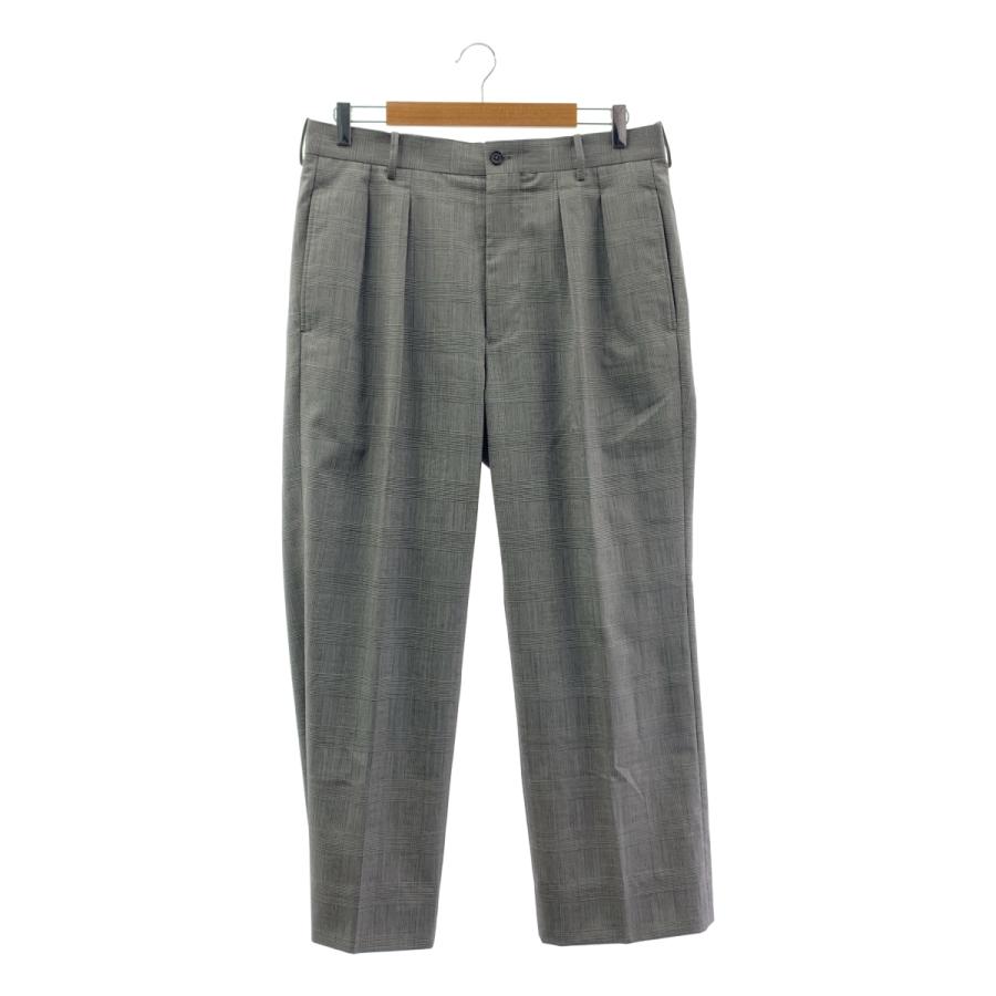 maatee&sons　永遠スラックス　グレンチェック　サイズ２　グレー　美品 美品】 MAATEE&SONS / マーティー&サンズ | 永遠 SLACKS グレン