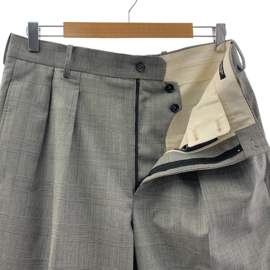 maatee&sons　永遠スラックス　グレンチェック　サイズ２　グレー　美品 美品】 MAATEE&SONS / マーティー&サンズ | 永遠 SLACKS グレン