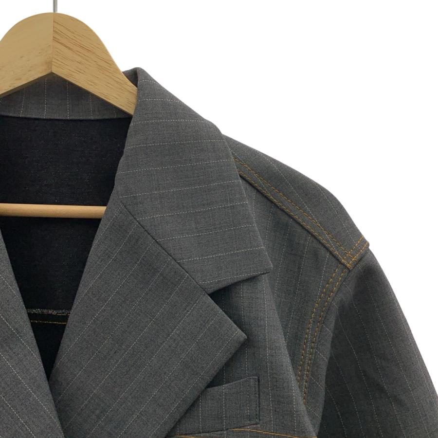 sacai Chalk Stripe Jacket サカイ ジャケット Chalk Stripe x Rip Stop Jacket – La Garçonne