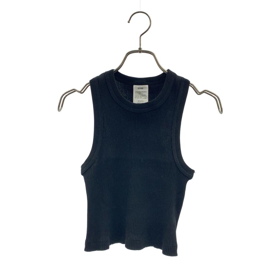 HYKE リブ タンクトップ ブラック HYKE（ハイク） リブ タンクトップ : KLD ヤフーショッピング店 - 通販