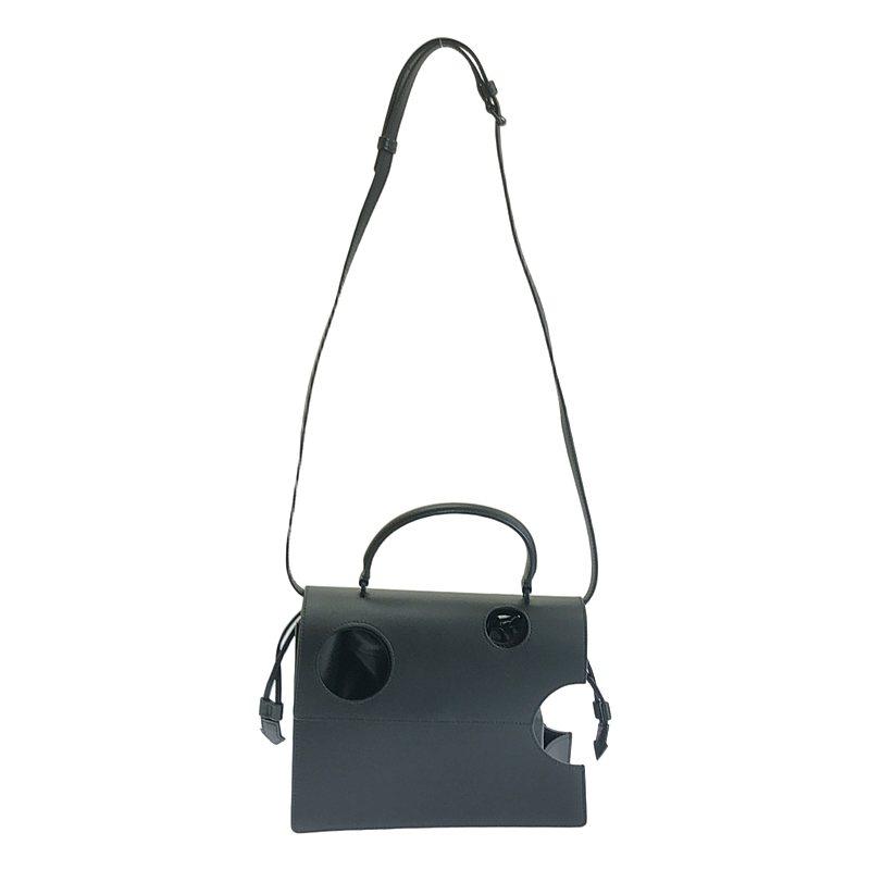 Off-White / オフホワイト | meteor 2.8 jitney bag 2way レザー ショルダーバッグ | ブラック | レディース off white（オフホワイト） Off-White / オフホワイト | meteor 2.8