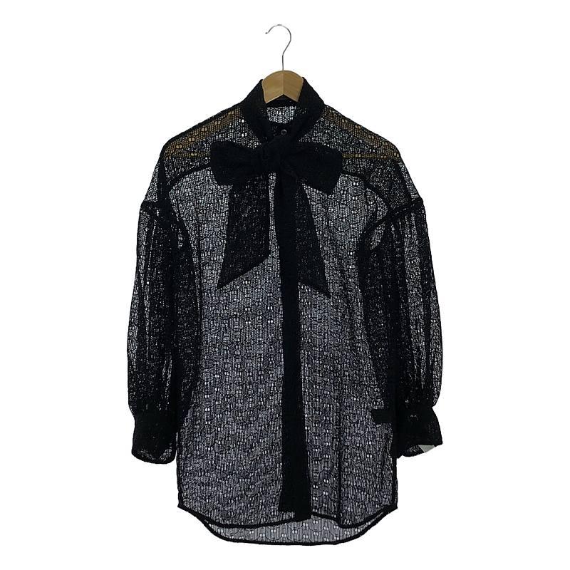 美品】 Rokh / ロック | レース刺しゅう リボンカラー ボウタイ  