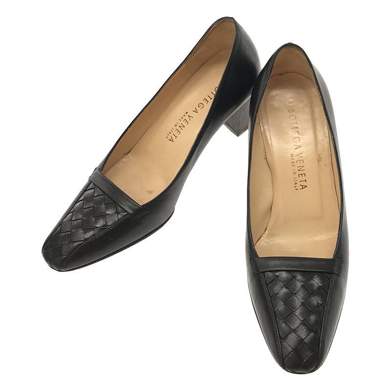 Bottega Veneta アーモンドトゥハイヒール　38サイズ　カーキー ボッテガ ヴェネタ パンプス イントレチャート アーモンド 38 24.5cm