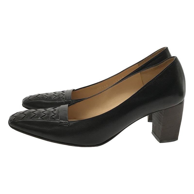 【BOTTEGA VENETA 】美品 フラット パンプス バレエ イントレ 黒 BOTTEGA VENETA 】美品 フラット パンプス バレエ イントレ 黒