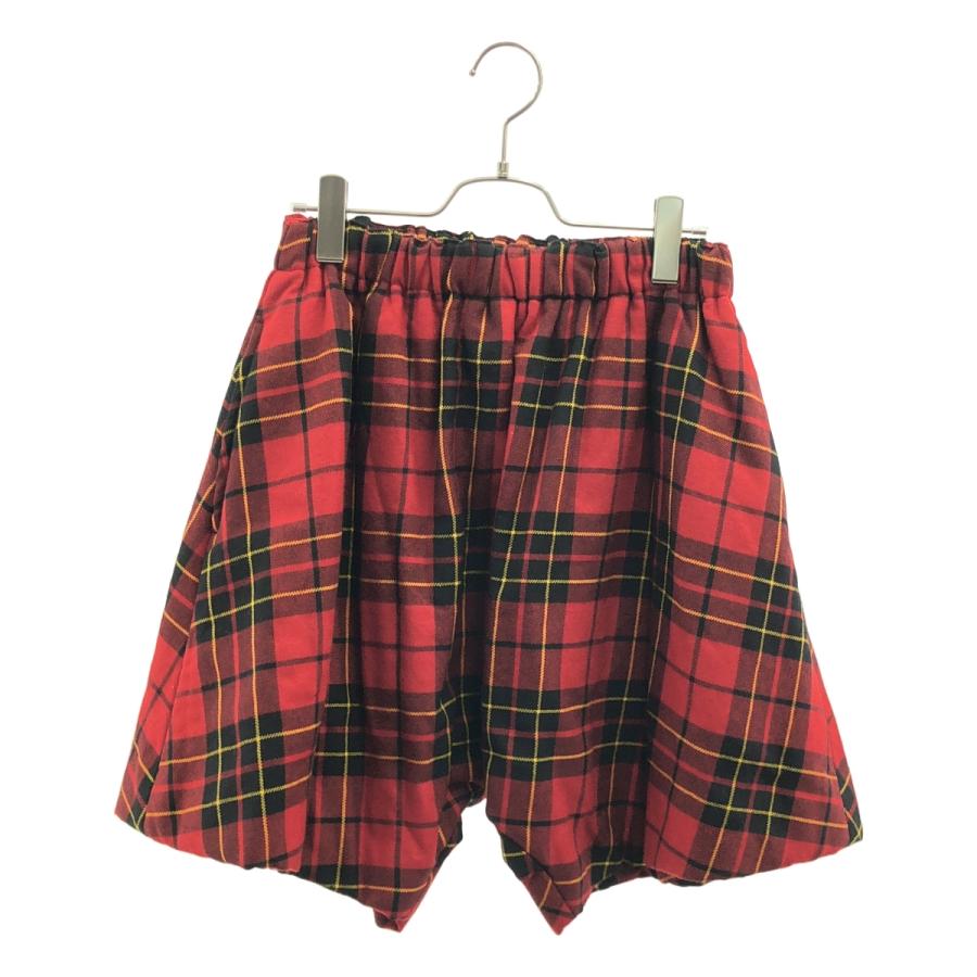 コムデギャルソン　チェック柄ショートパンツ S COMME des GARCONS（コムデギャルソン） タータンチェック ドロー