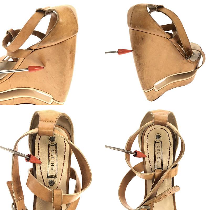 美品　CELINE セリーヌ　アンクルストラップ サンダル サイズ　37.5 CELINE - □未使用品□CELINE セリーヌ サンダル サイズ37.5